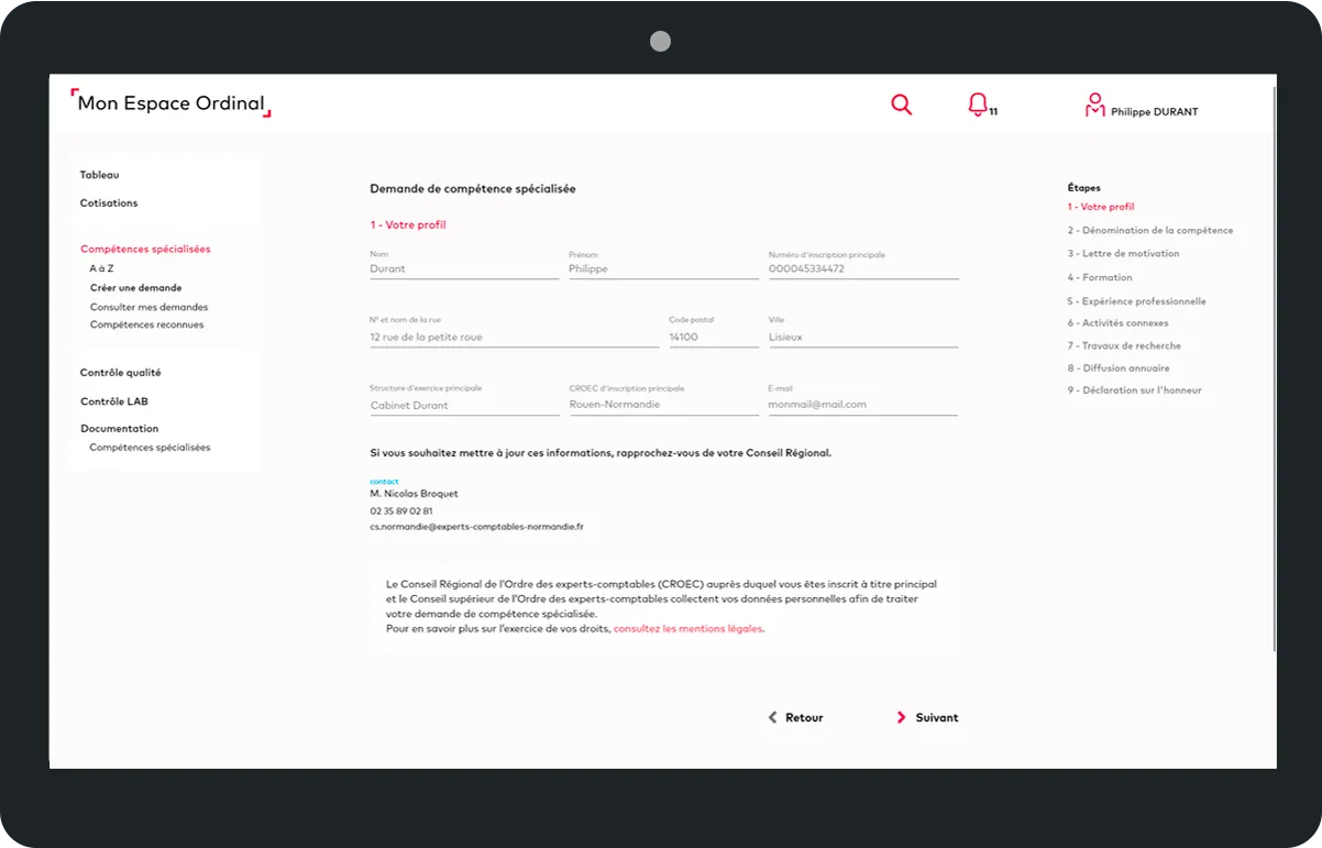 Regaliens - Vue profil